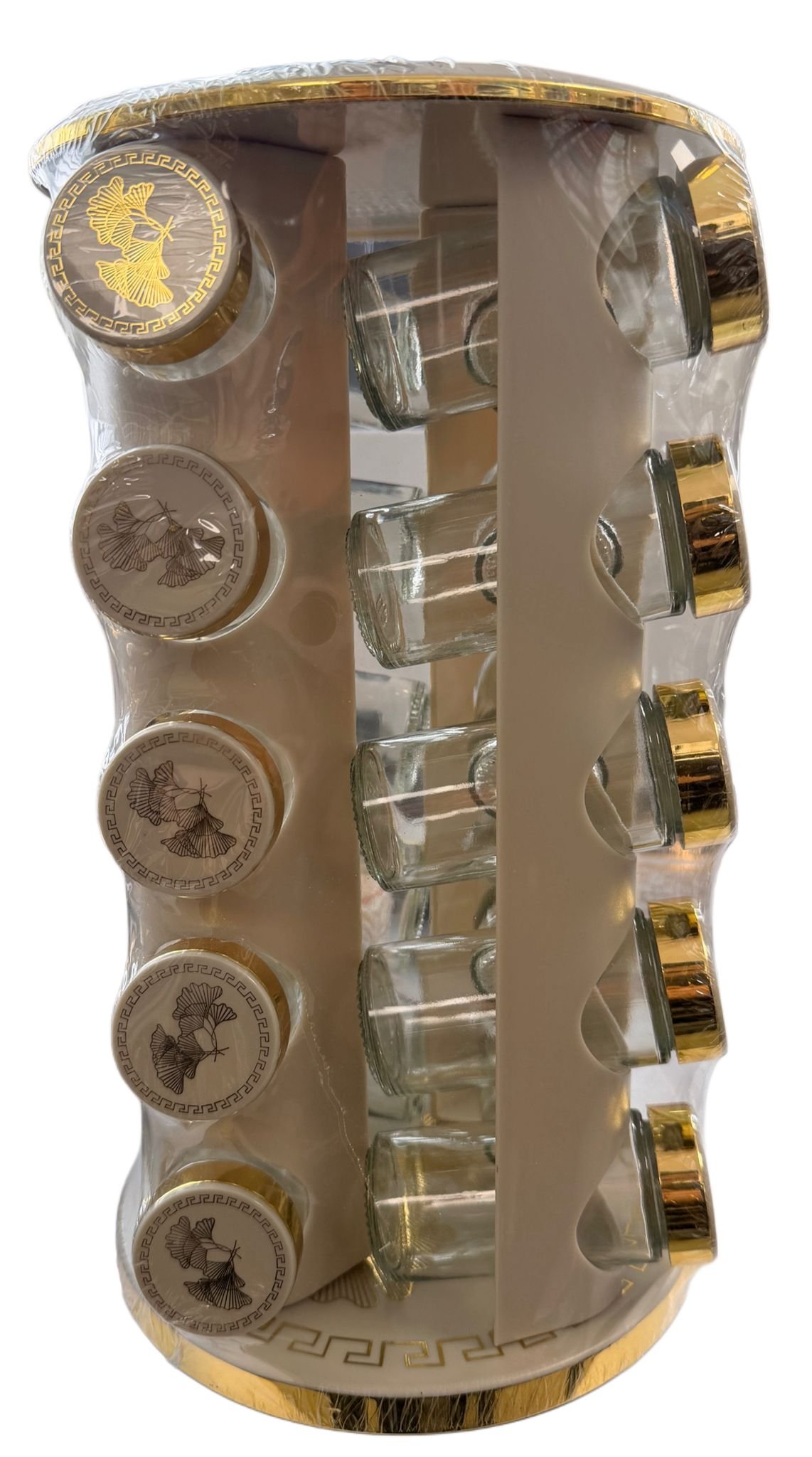 AL SULTAN KRYDDERHYLLE MED GLASS OG GULL